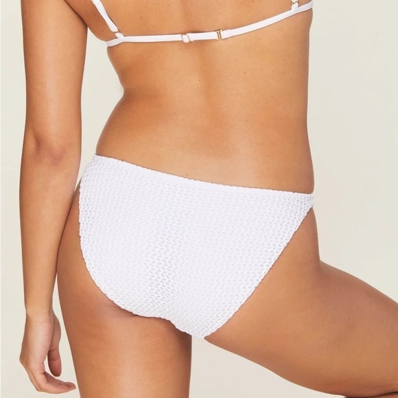 ANDIE The Tropez Crochet Bottom In White - Picture 3 of 5